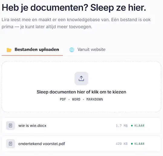 Knowledge Kickstart — capturing knowledge via interview, upload or editor